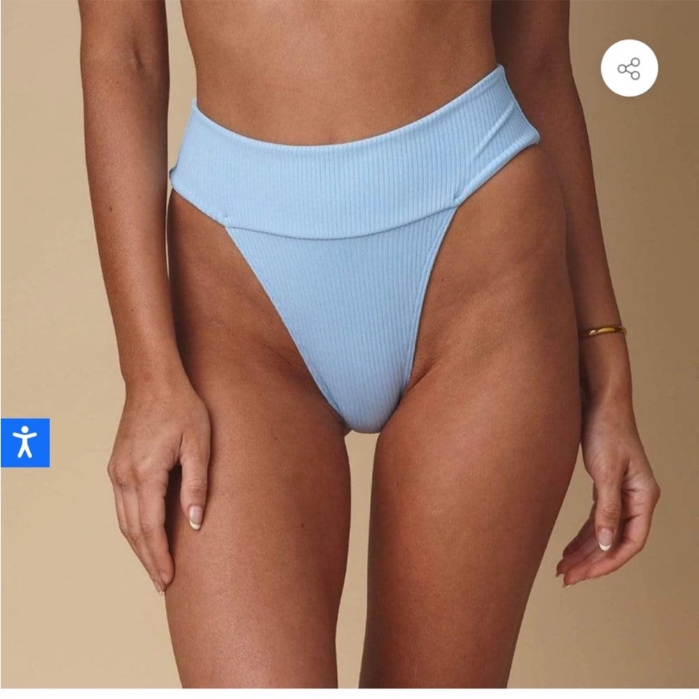 NEW Montce Tamarindo Rib High Cut Bikini Bottom size XL